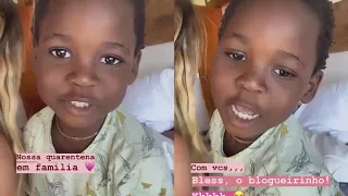 Bless invadindo o story da sua mamãe Giovanna pra dar bom dia!