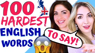 The 100 MOST DIFFICULT ENGLISH Words to Pronounce | Difficult Pronunciation & Lingoda Marathon