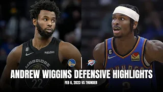 Andrew Wiggins Defense on Shai Gilgeous-Alexander (1-7 FG While Guarding): All Possessions (2/6/23)