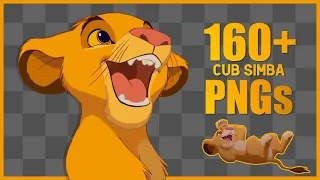 160+ FREE cub Simba PNGs! 🦁 [Thanks for 46K SUBS!!]