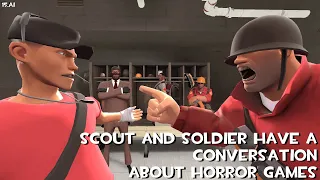 Soldier and Scout Have a Conversation About Horror Games [15.ai]