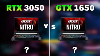 RTX 3050 laptop vs GTX 1650 laptop - how big difference is ?