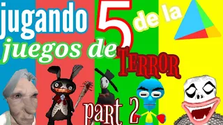 jugando juegos de terror de la play store parte 2 sigo asustado =c