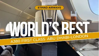 WORLD'S BEST FIRST CLASS FLIGHT | Etihad Apartment | Abu Dhabi - London Trip Report