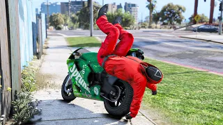 GTA 5 SQUID GAME Guard Motorcycle Fails/Ragdolls Episode 2 (Euphoria Ragdolls)