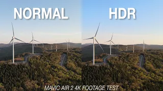 DJI Mavic Air 2 HDR 4K vs Normal 4K (Video Quality Comparison Test)
