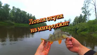 ОКУНЬ НА МИКРОДЖИГ!!!ЛОВЛЯ ОКУНЯ!!!