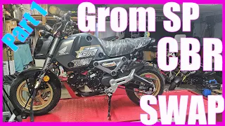 Let's CBR Swap my 2024 Honda Grom! - Part 1