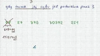 Cechy podzielności przez 2,3,4,5,9,10,100 - Matematyka Szkoła Podstawowa i Gimnazjum