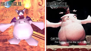 Final Fantasy VII Rebirth - Cait Sith Sacrifice Scene Comparison (Original vs Rebirth)