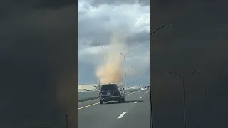 Dust Devil Spotted Near Interstate 25 in Albuquerque