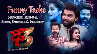 Sudigali Sudheer, Rashmi, Hyper Aadi, Deepika Pilli & Pradeep | Funny Tasks Dhee 13 | ETV Telugu