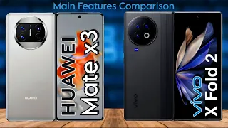 💯 Foldable Phones Compared 😱 Huawei Mate X3 vs Vivo X Fold 2 - Features Design & Performance