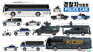 Types and roles of Korean police cars! (Police commandos KP)SWAT_Old Police Car)