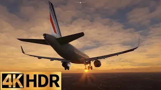 4K HDR Air France | Ultra Settings | 🇫🇷 Paris - 🇬🇧 London |  | A320NEO | Flight Simulator |