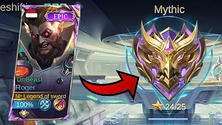 LAST MATCH BEFORE REACHING MYTHIC HONOR💀 | ROGER GAMEPLAY | MLBB