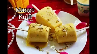 Mango Kulfi Recipe | No Cook Easy Mango Kulfi Recipe | 4 ingredients real mango kulfi in10 minutes.