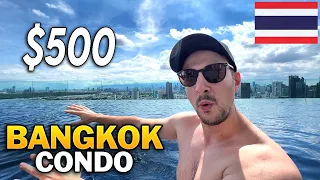 What $500 gets you in this Modern City | Cost of Living Condo Tour Bangkok Thailand