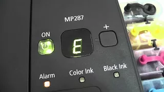 Cara Mudah Memperbiki Printer Canon Mp287 Error 13 || Error 16 dan cara tes warna manual