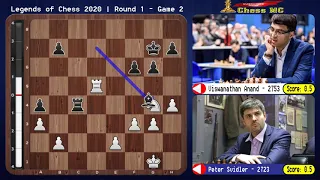 [Round 1] Viswanathan Anand vs Peter Svidler - Legends of Chess 2020