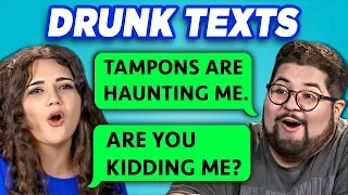 COLLEGE KIDS READ 10 DRUNK TEXTS (REACT)