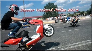 Jazda skuterem yamaha aerox we dwóch  na kole : Scooter Weekend Polska 2014