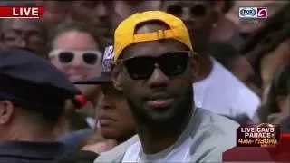 LeBron James Greets the Crowd   Cavaliers Championship Parade   June 22, 2016   NBA Finals