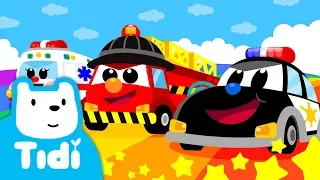 Rescue Heroes ♪ | Car Songs | Vehicle Songs | Sing Along with TidiKids