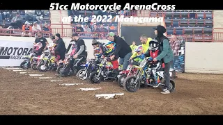 51cc ArenaCross Young Racers at the 2022 Motorama ( 50cc motorcycle racing )