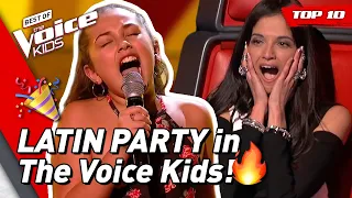 VAMOS! These kids got the LATIN RHYTHM in The Voice Kids 🔥 | TOP 10