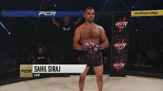 Sahil siraj vs Arbi Mezhidov mma fight highlight from fcr.mma