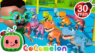 10 Little Dinos | Cody & JJ! It's Play Time! CoComelon Kids Songs