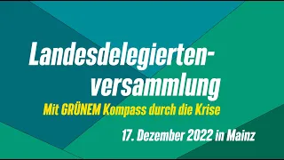 Landesdelegiertenversammlung in Mainz 2022