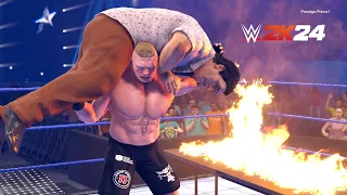 WWE 2K24 - Brock Lesnar F5 Compilation!!