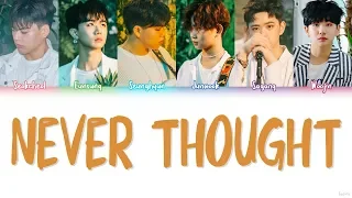 THEEASTLIGHT. (더 이스트라이트) – NEVER THOUGHT (I'D FALL IN LOVE) Lyrics (Color Coded/HAN/ROM/ENG)