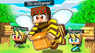 ¡Me Paso Minecraft PERO las ABEJAS ME AYUDAN! 😂🐝🍯 SILVIOGAMER MINECRAFT PERO