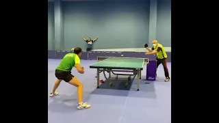 Shorts: Hugo Calderano forehand backhand topspin multiball training session