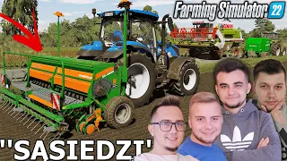 "SĄSIEDZI" #38[S1] Koszenie Pszenicy, Kupno Nowego Pola & Siew Rzepaku!🌾FS22 MP| MafiaSolecTeam🚜