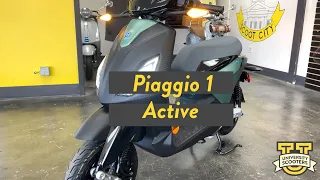 Piaggio 1 Active 37 mph Highlights | University Scooters