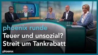 phoenix runde: Teuer und unsozial? - Streit um Tankrabatt vom 14.06.22