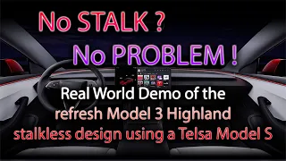 No stalk, No problem! A real demo of how Tesla's stalkless design works