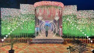 Flower Gate Decoration And Flower Stage Decoration