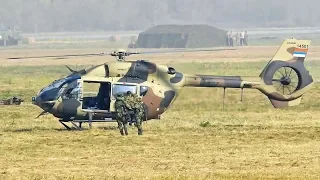 Serbian Air Force Airbus H-145M Injured Soldier Evacuation Simulation | Sloboda 2019