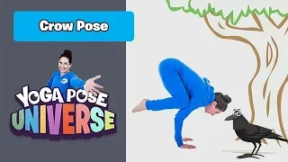 Crow Pose | The Cosmic Kids Yoga Pose Universe! | Kids Workout