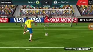 FIFA WORLD CUP 2018...BRAZIL VS ARGENTINA Penalty's In Bangla By FIFA MOBILE