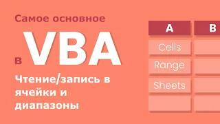 VBA для начинающих - работа с ячейками и диапазонами (чтение и запись данных)