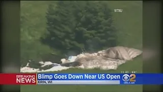 Blimp Crashes At U.S. Open