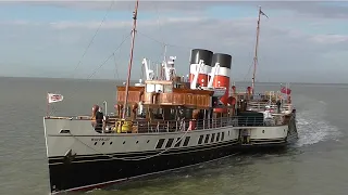 Paddle Steamer Waverley on the River Thames