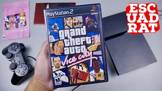 GTA Vice City PS2 English, Unboxing and Gameplay Grand Theft Auto Vice City PlayStation 2, Map+Guide