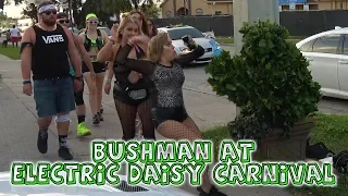 Bushman Scare Prank at #EDC #ElectricDaisyCarnival with Fred Special Television